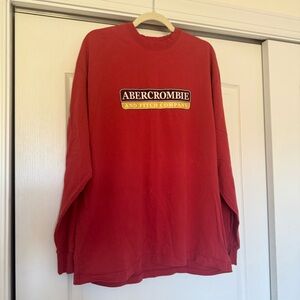 Vintage Y2K Abercrombie Box Logo Spellout Longsleeve Tshirt